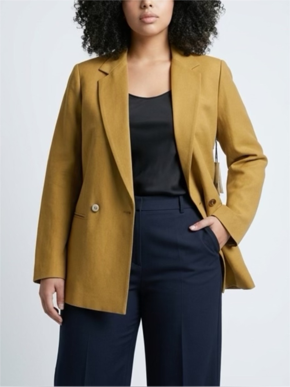 A Piece Apart Toffee Blazer NWT Minimalist Tailored Jacket Double Button Size 00